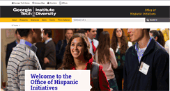 Desktop Screenshot of hispanicoffice.gatech.edu
