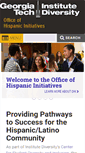 Mobile Screenshot of hispanicoffice.gatech.edu