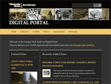 Tablet Screenshot of history.library.gatech.edu