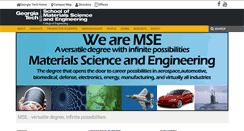 Desktop Screenshot of mse.gatech.edu