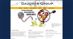 Desktop Screenshot of gauchergroup.biology.gatech.edu