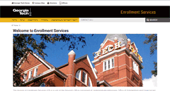 Desktop Screenshot of enrollment.gatech.edu