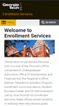 Mobile Screenshot of enrollment.gatech.edu