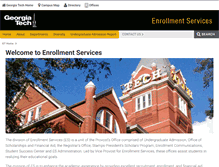 Tablet Screenshot of enrollment.gatech.edu