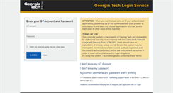 Desktop Screenshot of login.gatech.edu
