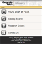 Mobile Screenshot of m.library.gatech.edu