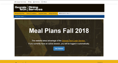 Desktop Screenshot of mealplan.gatech.edu