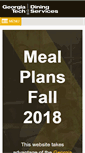 Mobile Screenshot of mealplan.gatech.edu