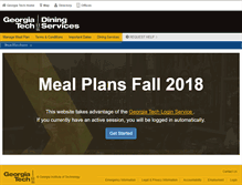 Tablet Screenshot of mealplan.gatech.edu